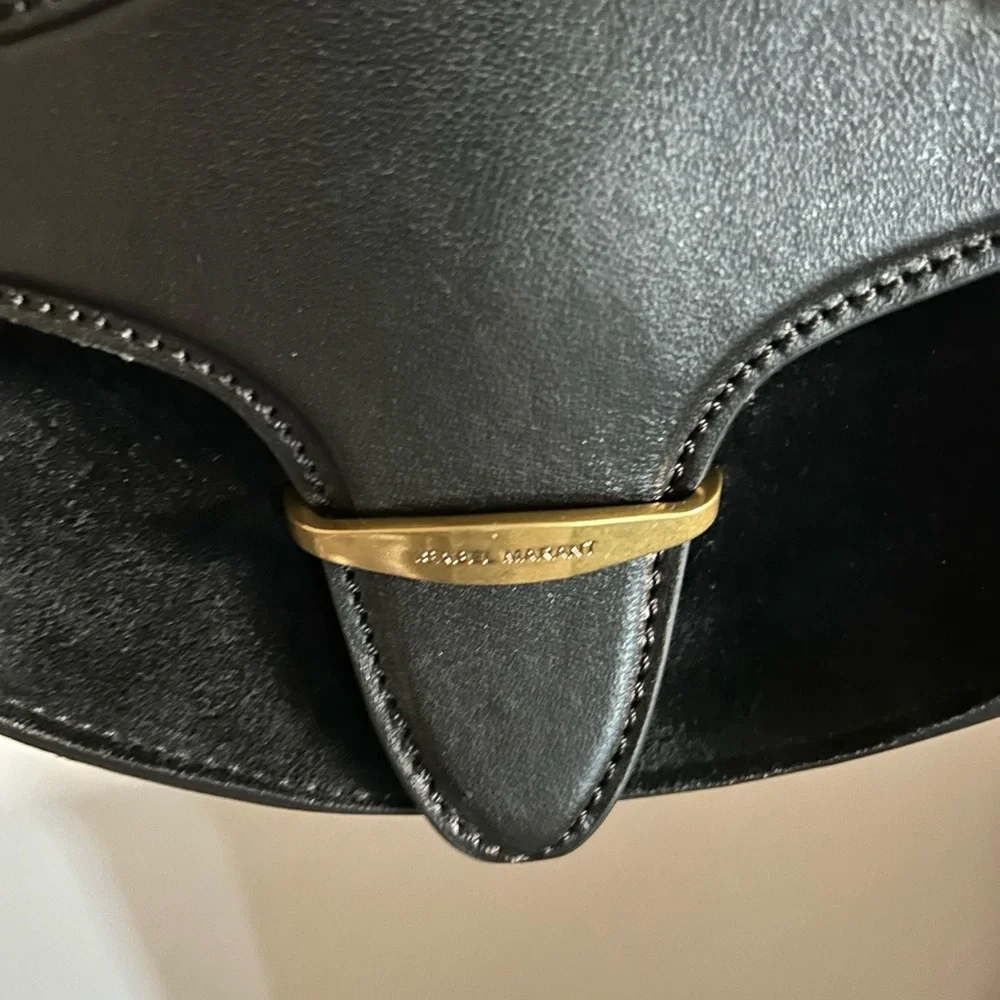ISABEL MARANT BAG SUEDE LEATHER BLACK - Picture 5 of 13